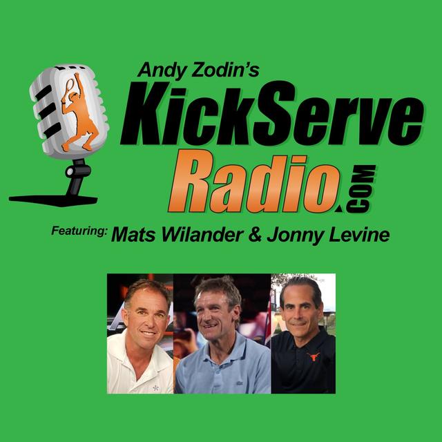 Andy Zodin's KickServeRadio.com, featuring Mats Wilander and Jonny Levine - podcast cover