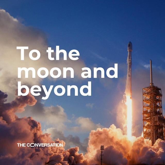 To the moon and beyond - podcast cover